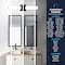 Luxrite 24 Inch LED Vanity Light Black 5CCT 2700K-5000K 24W 1700LM Dimmable Over Mirror Vanity Light Bar LR32171-1PK - alternate 5